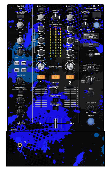 Pioneer DJ DJM 450 Skin Conflict Blue